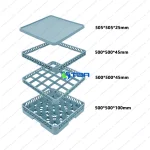 Rack nối đựng ly nhà hàng 25 ngăn ASIA-RN25