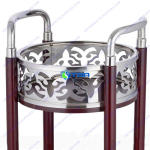 Xe đẩy rượu trà quầy bar hình tròn ASIA-RT001