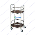 Xe đẩy rượu quầy bar trụ tròn ASIA-RT002