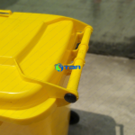 Thùng rác y tế nguy hại 120L vàng ASIA-RYT120V