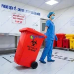 Thùng rác y tế lây nhiễm 240L đỏ ASIA-RYT240Đ