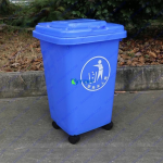 Thùng rác nhựa 60L xanh cho gia đình ASIA-TRNX60L