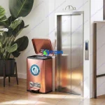 Thùng rác inox đạp chân vàng hồng ASIA50LVH