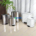 Thùng rác inox vuông đạp chân ASIA6L-TRDC
