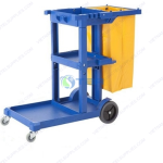 Xe đẩy dọn vệ sinh chữ L nhựa 3 tầng ASIA170B