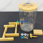 Bình thủy tinh chân gỗ đựng nước trái cây ASIA031-8L