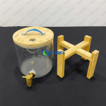 Bình thủy tinh 5L chân gỗ đựng nước trái cây ASIA031-5L