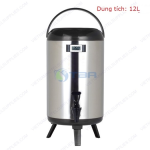 Bình ủ trà sữa inox có nhiệt kế AZK-12LP