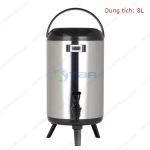 Bình ủ trà sữa inox có nhiệt kế AZK-8LP