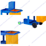 Xe đẩy dọn vệ sinh chữ L nhựa 3 tầng ASIA170B