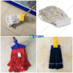 Bông (nùi, giẻ) lau sàn ướt đầu kẹp thay thế ASIA-BLK