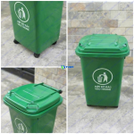 Thùng rác nhựa 60L xanh cho gia đình ASIA-TRNX60L