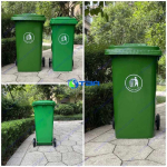 Thùng rác nhựa ASIA 240L có bánh xe nắp kín TRNXL240
