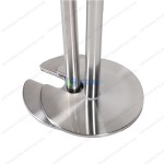 Cột chắn inox phân làn dây xanh đế khuyết chữ U