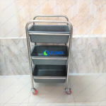 Xe đẩy vệ sinh thu dọn bàn ăn nhà hàng khách sạn