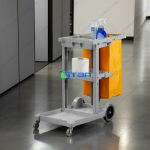 Xe đẩy dọn vệ sinh đa năng chữ L 3 tầng ASIA170G