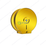 Hộp đựng giấy vệ sinh cuộn tròn lớn inox vàng Asia