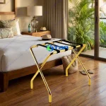 Kệ để hành lý kiểu chữ X mạ vàng ASIACJ010