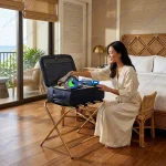 Kệ để hành lý kiểu chữ X mạ vàng ASIACJ010