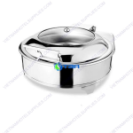 Nồi hâm buffet tròn nắp kính thủy lực ASIA818R-6L