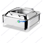 Nồi hâm buffet vuông nắp kính thủy lực ASIA817-6L