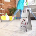 Biển báo INOX CAO CẤP đặt sàn CHỮ A