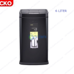 Thùng rác cảm biến màu đen 6L #CK9915-6B
