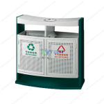 Thùng rác cao cấp đặt ngoài trời 2 ngăn A003