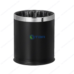 Thùng rác 2 lớp màu đen A225B