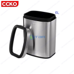 Thùng rác inox chữ nhật CCKO 2 lớp 6L #CK9906-6