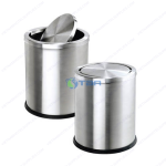 Thùng rác inox tròn nắp lật A300