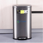Thùng rác inox vuông đạp chân cỡ lớn 30L #CK9934-30