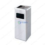 Thùng rác inox vuông gạt tàn cửa trước V240W