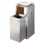 Thùng rác Nano inox vuông cao cấp ASIA102