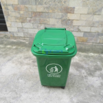 Thùng rác nhựa 60L xanh lá nhà xưởng ASIA-TRN60LX
