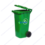Thùng phân loại rác nhựa Xanh - Vàng - Đỏ 120L