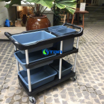 Xe thu dọn bàn ăn nhà hàng quán ăn ASIA-XD022