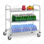 Xe đẩy inox 3 tầng Á Châu