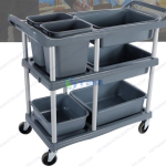 Xe đẩy thu dọn bàn ăn khung hợp kim nhôm