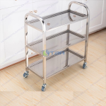 Xe đẩy thức ăn inox cao cấp 3 tầng AST450