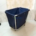Xe thu gom đồ vải inox cho khách sạn và bệnh viện
