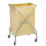 Xe thu gom đồ vải trong bệnh viện khách sạn chữ X