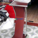 Bục lễ tân đón khách khung inox cao cấp