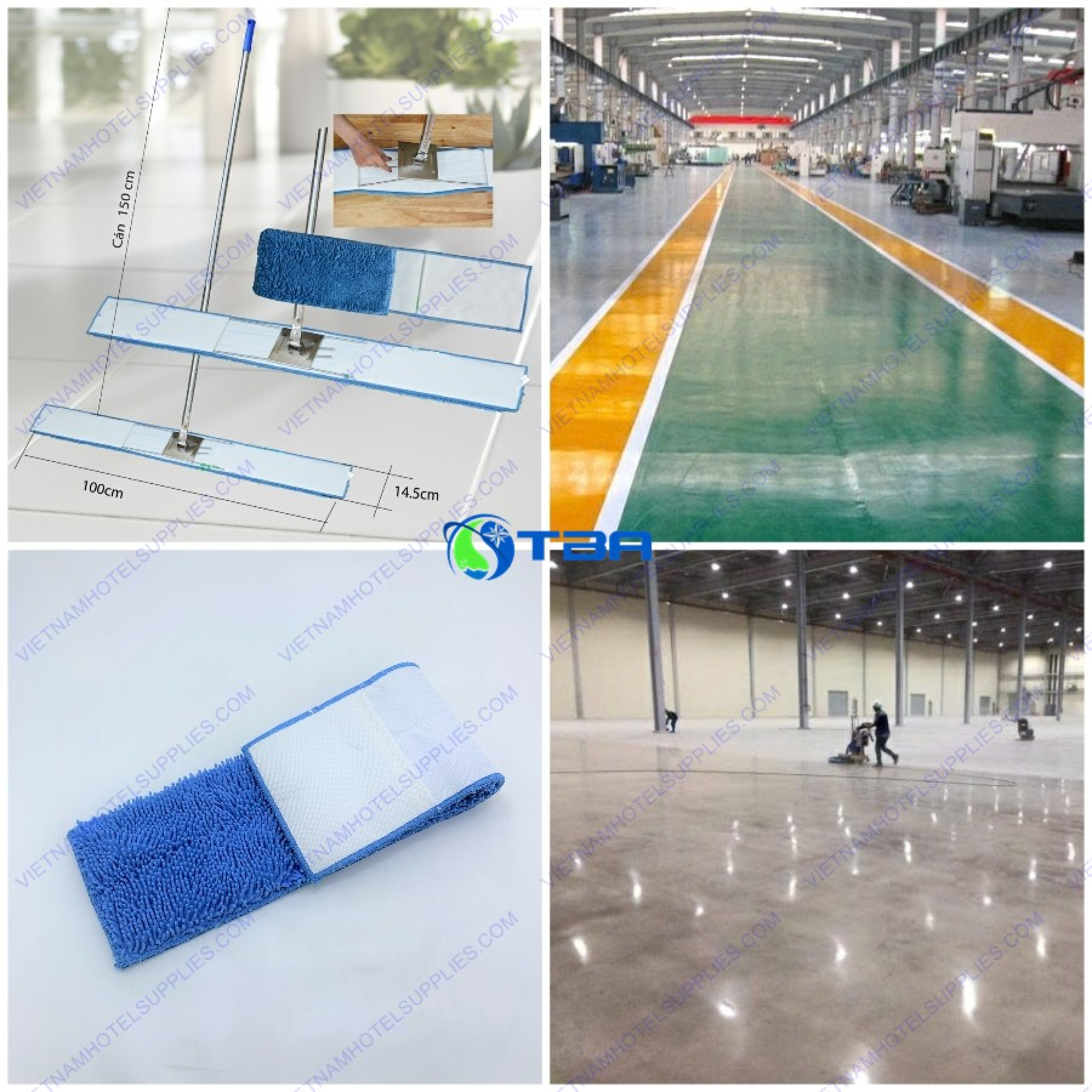 Cây lau sàn nhà xưởng bản lớn 100cm ASIA-SH100