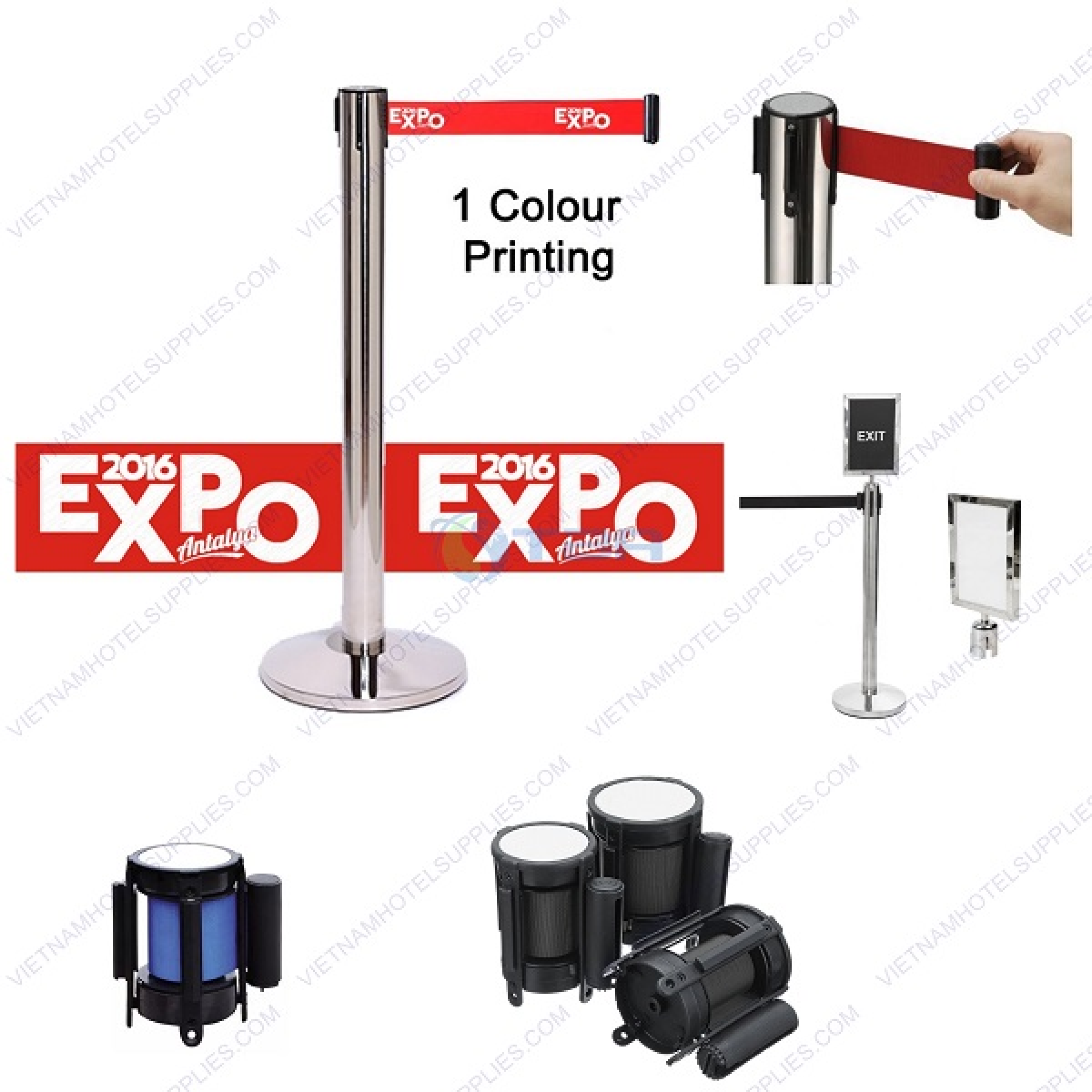 Cột chắn inox dây căng chuyên dụng cho sự kiện