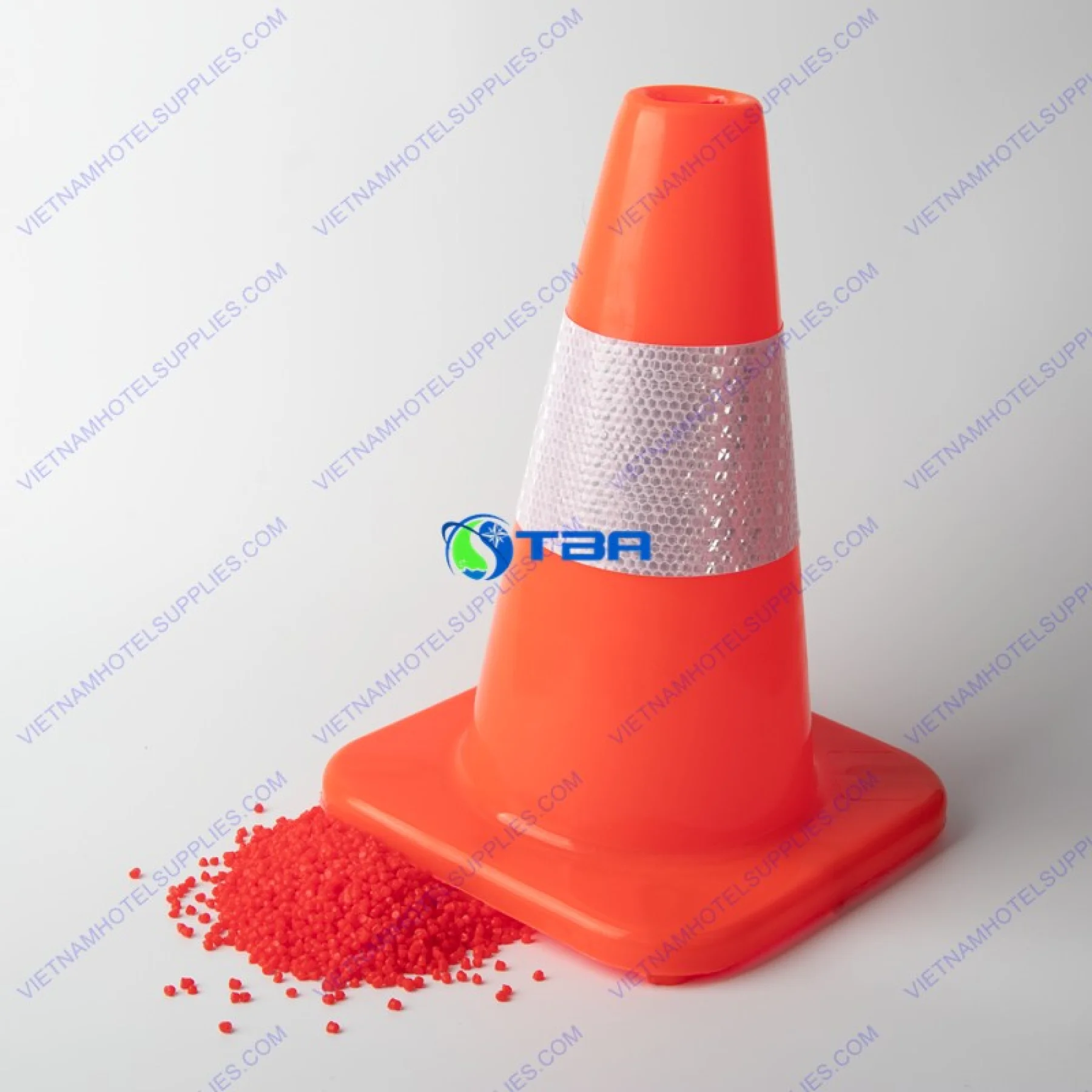 Cọc tiêu giao thông nhựa dẻo PVC cao 30cm