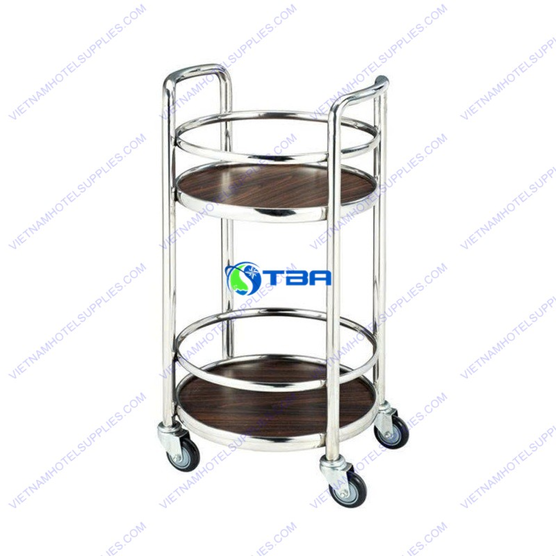 Xe đẩy rượu quầy bar trụ tròn ASIA-RT002