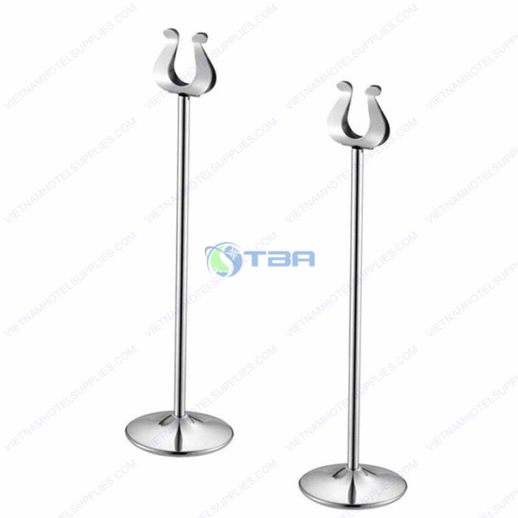 Cây kẹp Menu & số bàn inox #MN016