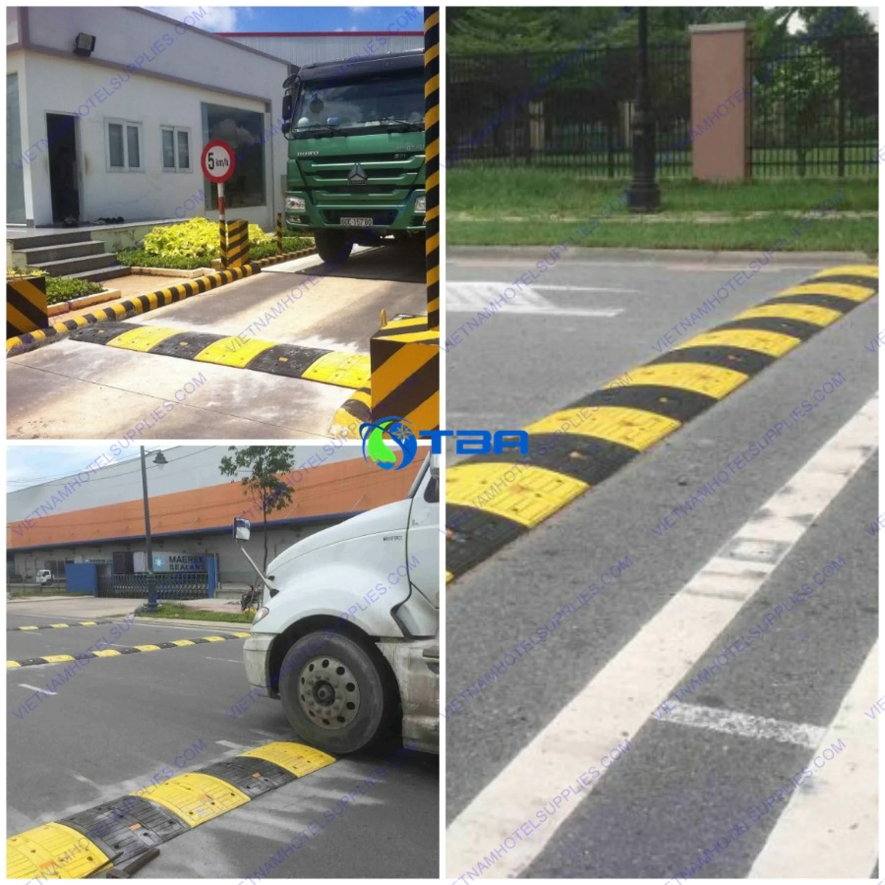 Gờ giảm tốc chuyên dụng nhà máy (L)50x(W)64x(H)6cm