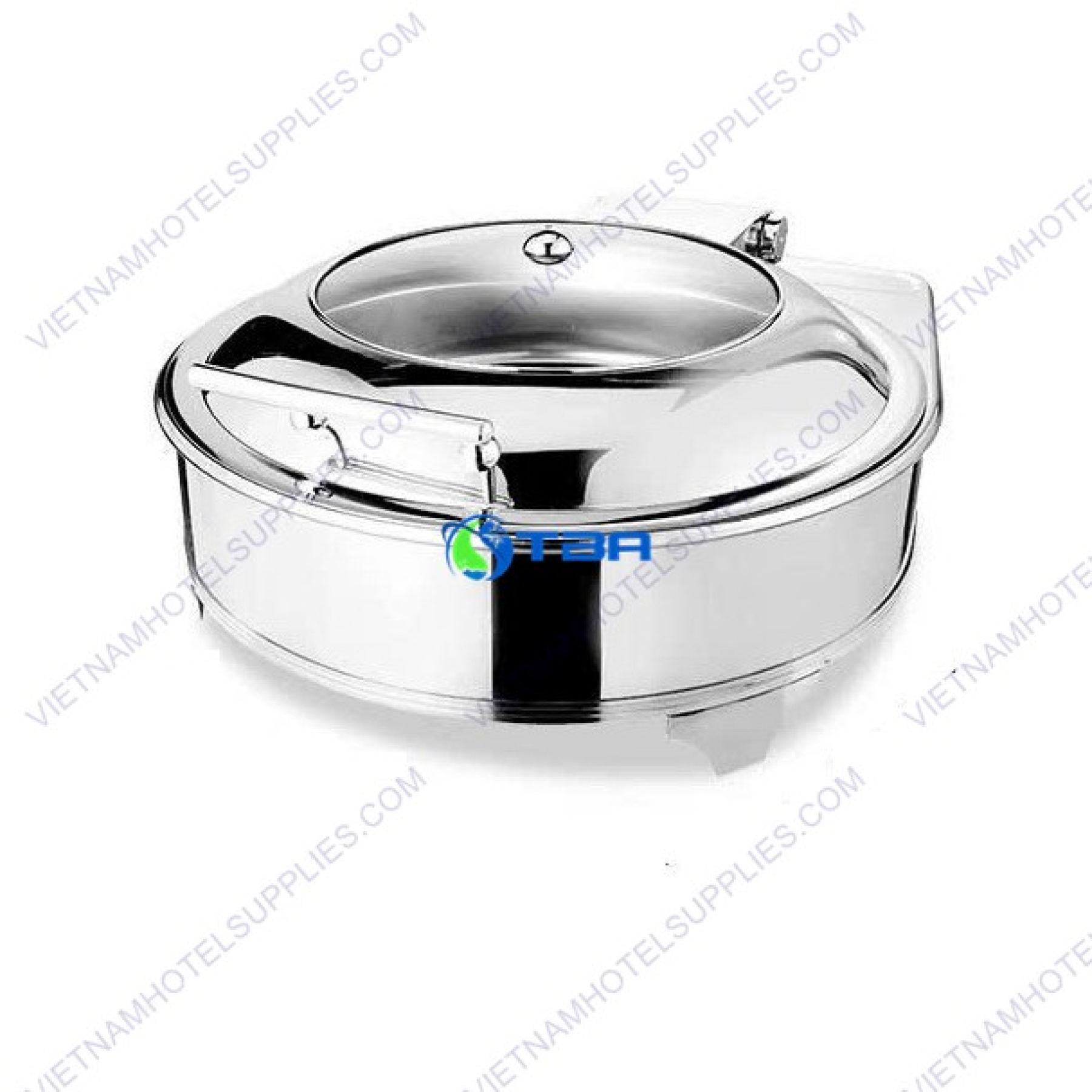 Nồi hâm buffet tròn nắp kính thủy lực ASIA818R-6L